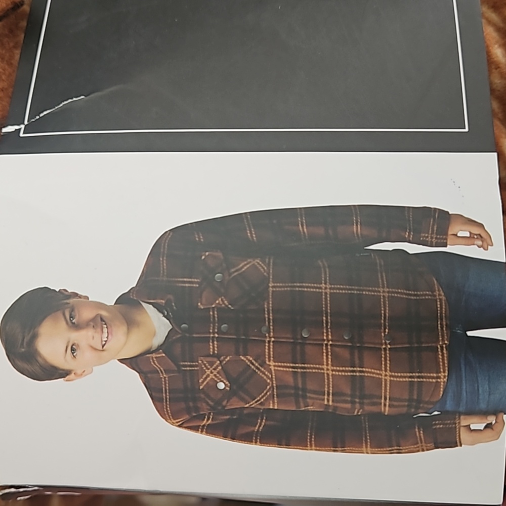 Sepia - Weatherproof Youth Boy's Sherpa Lined Fleece Long Sleeve Button Up Shirt - Picture 3 of 8